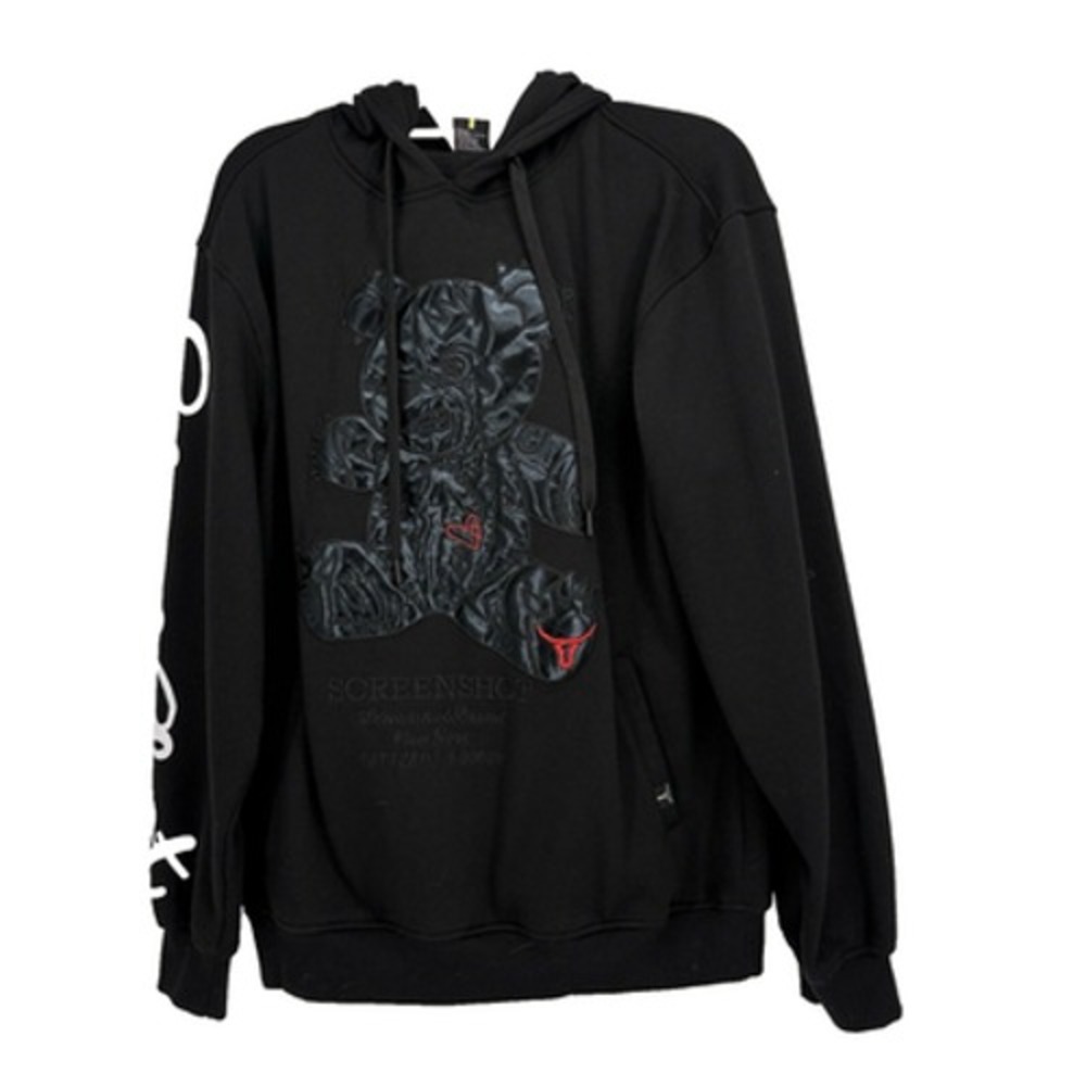 SCREENSHOT‎ Hoodie Mens XL Animation Bear Urban Premium Rap Fleece Street Wear